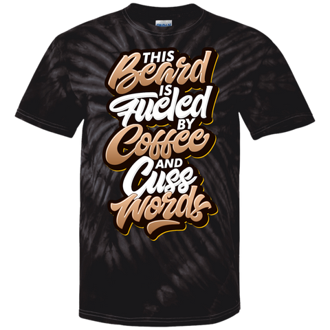 Coffee and Cuss Words Tie Dye T-Shirt